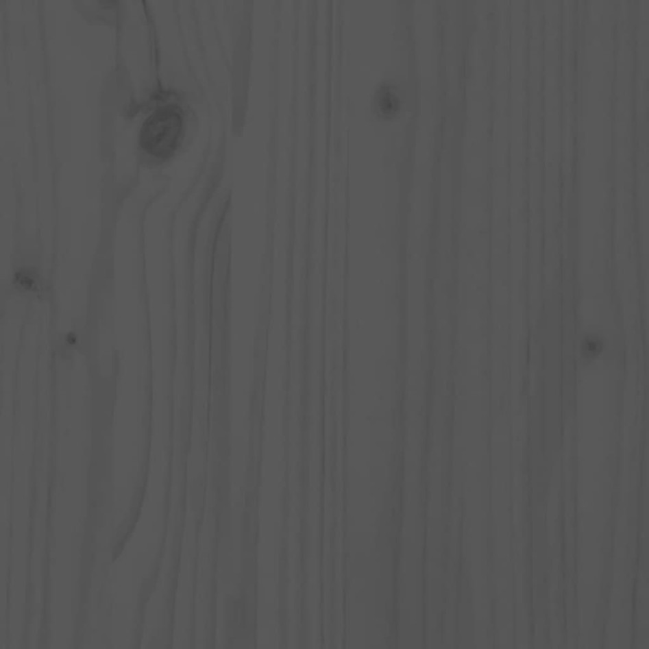 Mueble para TV de madera maciza de pino gris 110,5x35x44