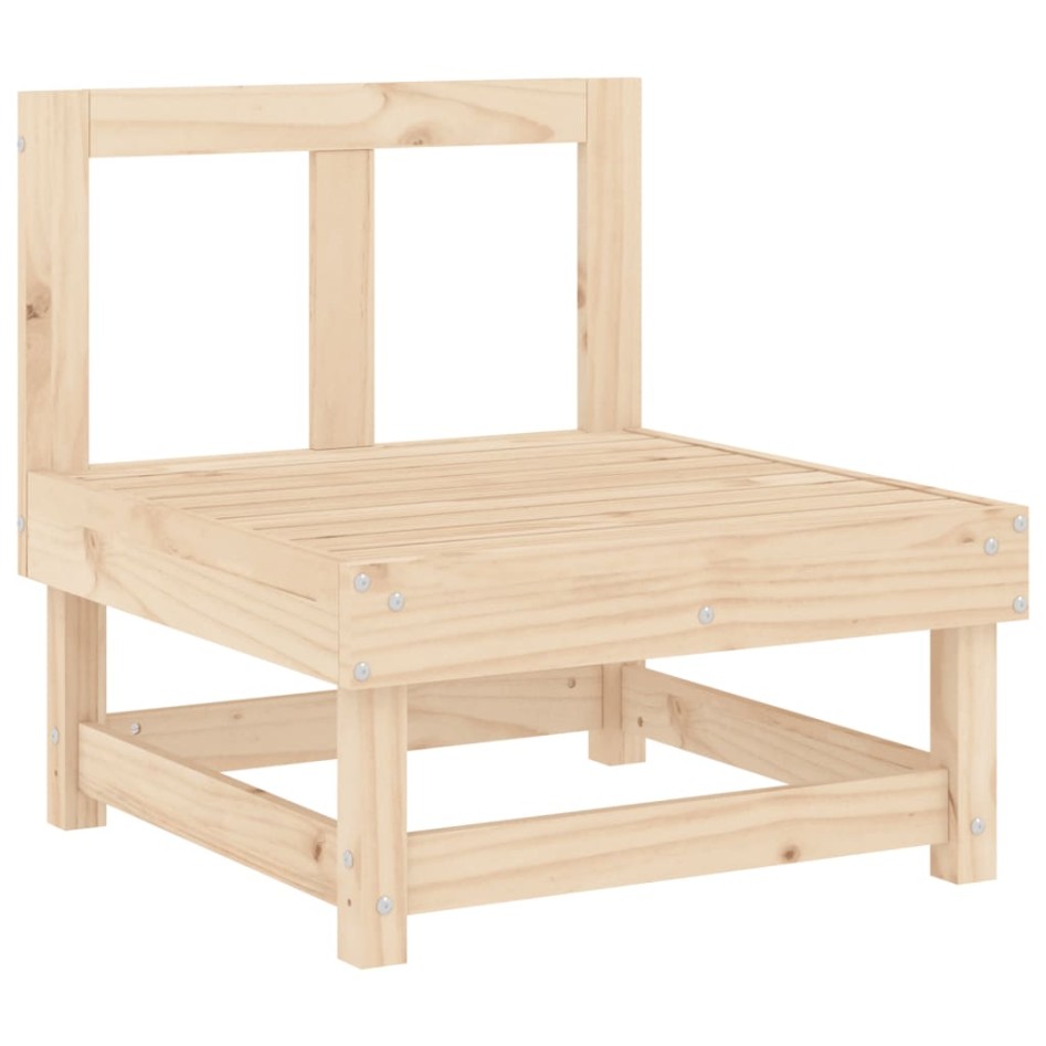 Sofá central con cojines madera maciza de