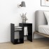 Mesitas de noche 2 uds madera contrachapada negro