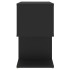 Mesitas de noche 2 uds madera contrachapada negro