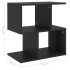 Mesitas de noche 2 uds madera contrachapada negro