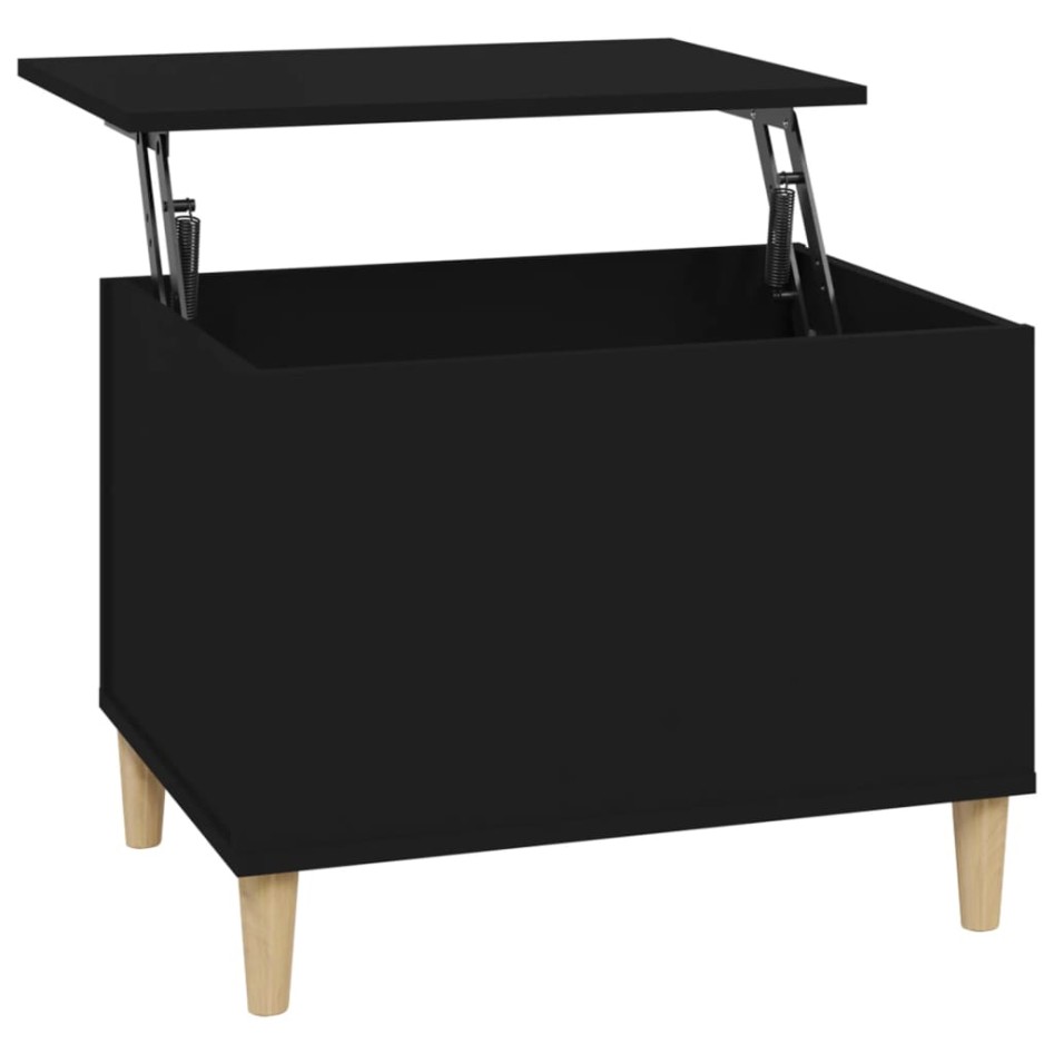 Mesa de centro madera contrachapada negro 60x44,5x45