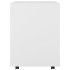 Armario con ruedas madera contrachapada blanco 60x53x72