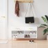 Banco zapatero madera de ingeniería blanco 102x35x55