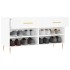 Banco zapatero madera de ingeniería blanco 102x35x55