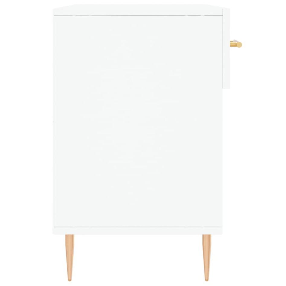 Banco zapatero madera de ingeniería blanco 102x35x55