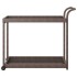 Carrito de bar ratán sintético marrón 100x45x83