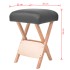 Taburete de masaje plegable 12 cm grosor y 2 cabezales