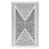 Alfombra de algodón negra y gris 160x230
