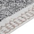 Alfombra de algodón negra y gris 160x230
