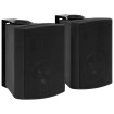 Altavoces estéreo de pared 2 uds negro interior exterior 100 W