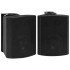 Altavoces estéreo de pared 2 uds negro interior exterior 100