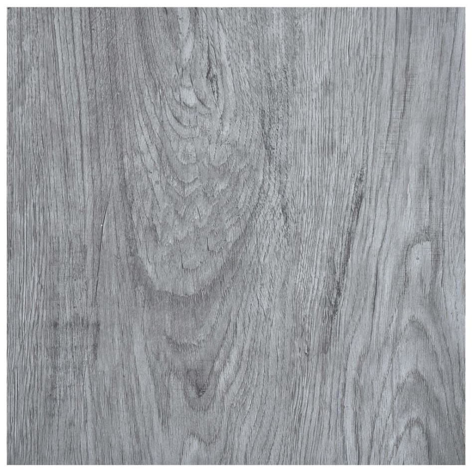 Lamas para suelo autoadhesivas PVC gris claro 5,11