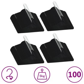 Juego de perchas ropa 100 uds antideslizantes terciopelo