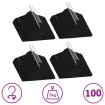 Juego de perchas ropa 100 uds antideslizantes terciopelo negro