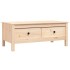 Mesa de centro de madera maciza de pino gris 100x50x40