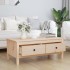 Mesa de centro de madera maciza de pino gris 100x50x40