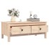 Mesa de centro de madera maciza de pino gris 100x50x40