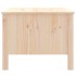 Mesa de centro de madera maciza de pino gris 100x50x40