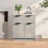 Aparador de madera contrachapada gris hormigón 60x30x70