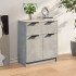 Aparador de madera contrachapada gris hormigón 60x30x70