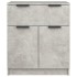 Aparador de madera contrachapada gris hormigón 60x30x70