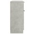 Aparador de madera contrachapada gris hormigón 60x30x70