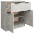 Aparador de madera contrachapada gris hormigón 60x30x70