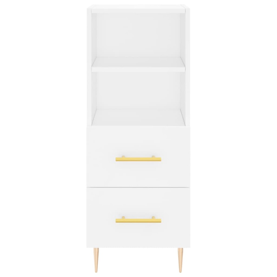 Aparador madera de ingeniería blanco 34,5x34x90