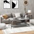 Mesa de centro madera contrachapada gris Sonoma 80x50x40