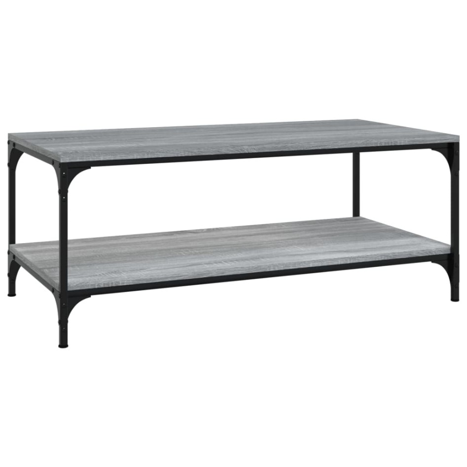 Mesa de centro madera contrachapada gris Sonoma 80x50x40