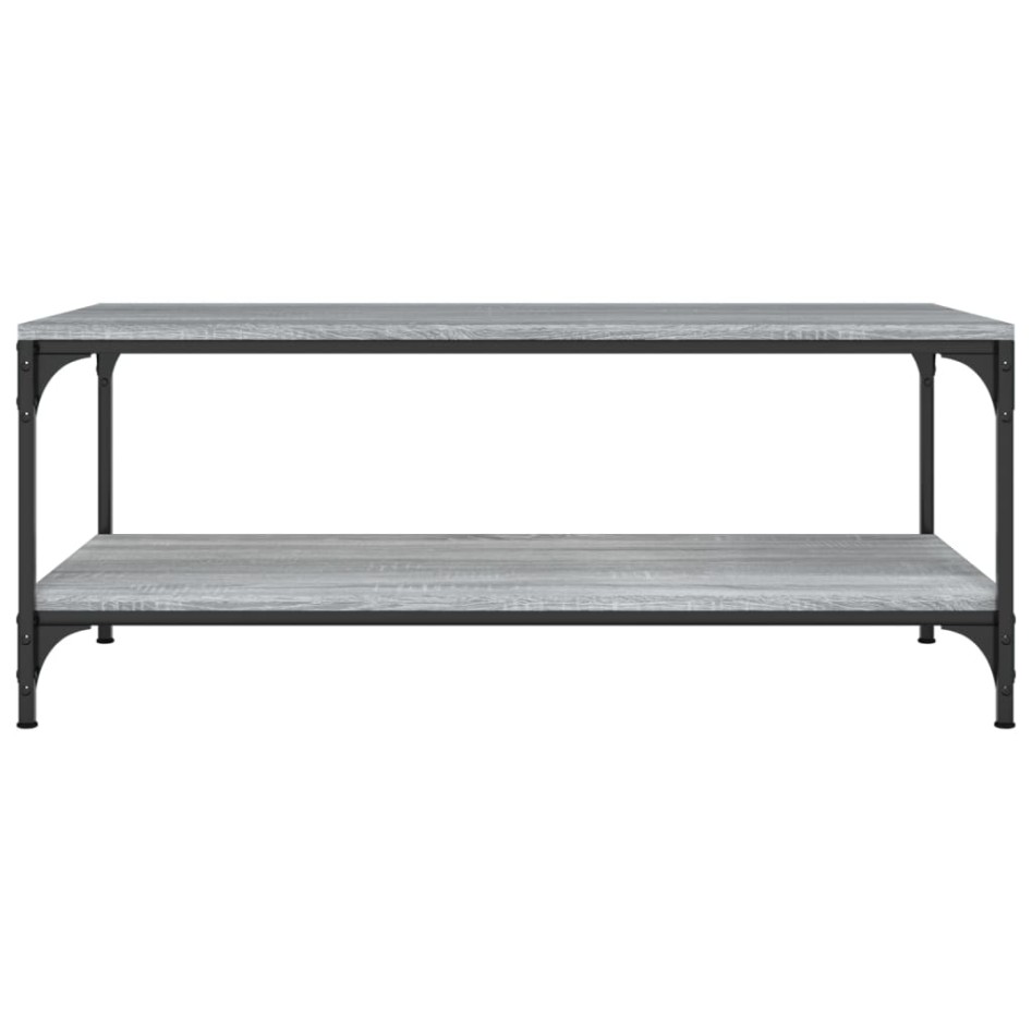 Mesa de centro madera contrachapada gris Sonoma 80x50x40