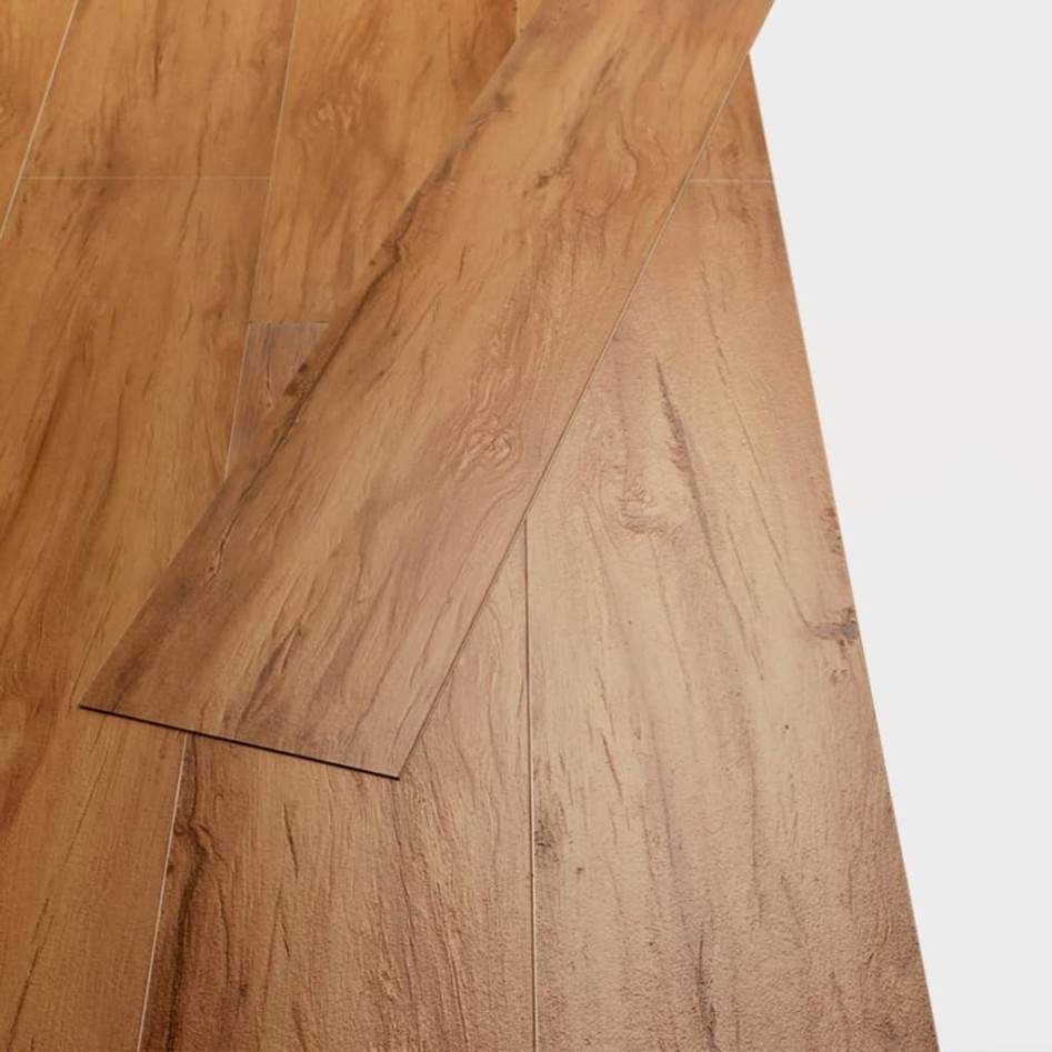 Lamas de suelo no autoadhesivas PVC olmo natural 5,26 m² 2