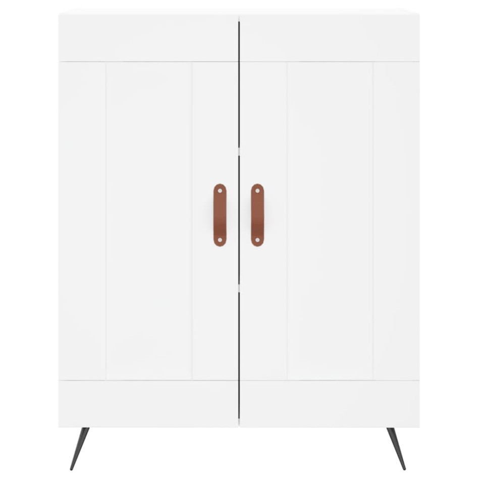 Aparador de madera de ingeniería blanco 69,5x34x90