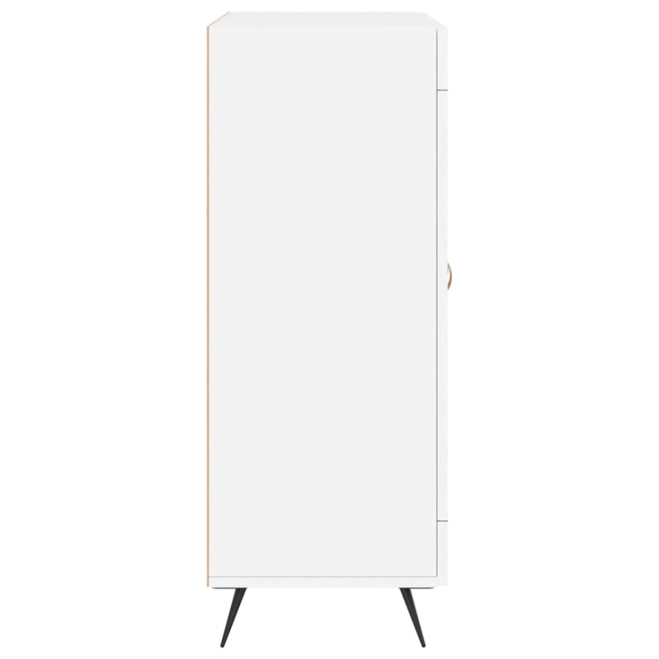 Aparador de madera de ingeniería blanco 69,5x34x90