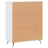 Aparador de madera de ingeniería blanco 69,5x34x90