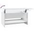 Mesa de centro madera contrachapada blanca 80x50x40