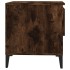 Mesas auxiliares 2 uds contrachapada roble ahumado 50x46x50
