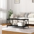Mesa de centro madera contrachapada y hierro negro 100x50x45
