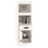 Aparador alto madera maciza de pino blanco 34x40x108,5