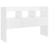 Aparador de madera contrachapada blanco brillante 105x30x70