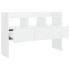 Aparador de madera contrachapada blanco brillante 105x30x70