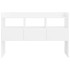 Aparador de madera contrachapada blanco brillante 105x30x70