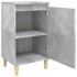 Mesitas de noche 2 uds madera gris hormigón 40x35x70