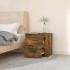 Mesita de noche de pared color roble ahumado 50x36x47