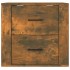Mesita de noche de pared color roble ahumado 50x36x47