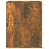 Mesita de noche de pared color roble ahumado 50x36x47