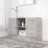 Aparador de madera contrachapada gris hormigón 120x30,5x70
