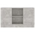 Aparador de madera contrachapada gris hormigón 120x30,5x70