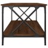 Mesa de centro madera y hierro roble marrón 100x50x45